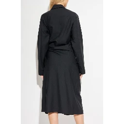 Belted wool dress