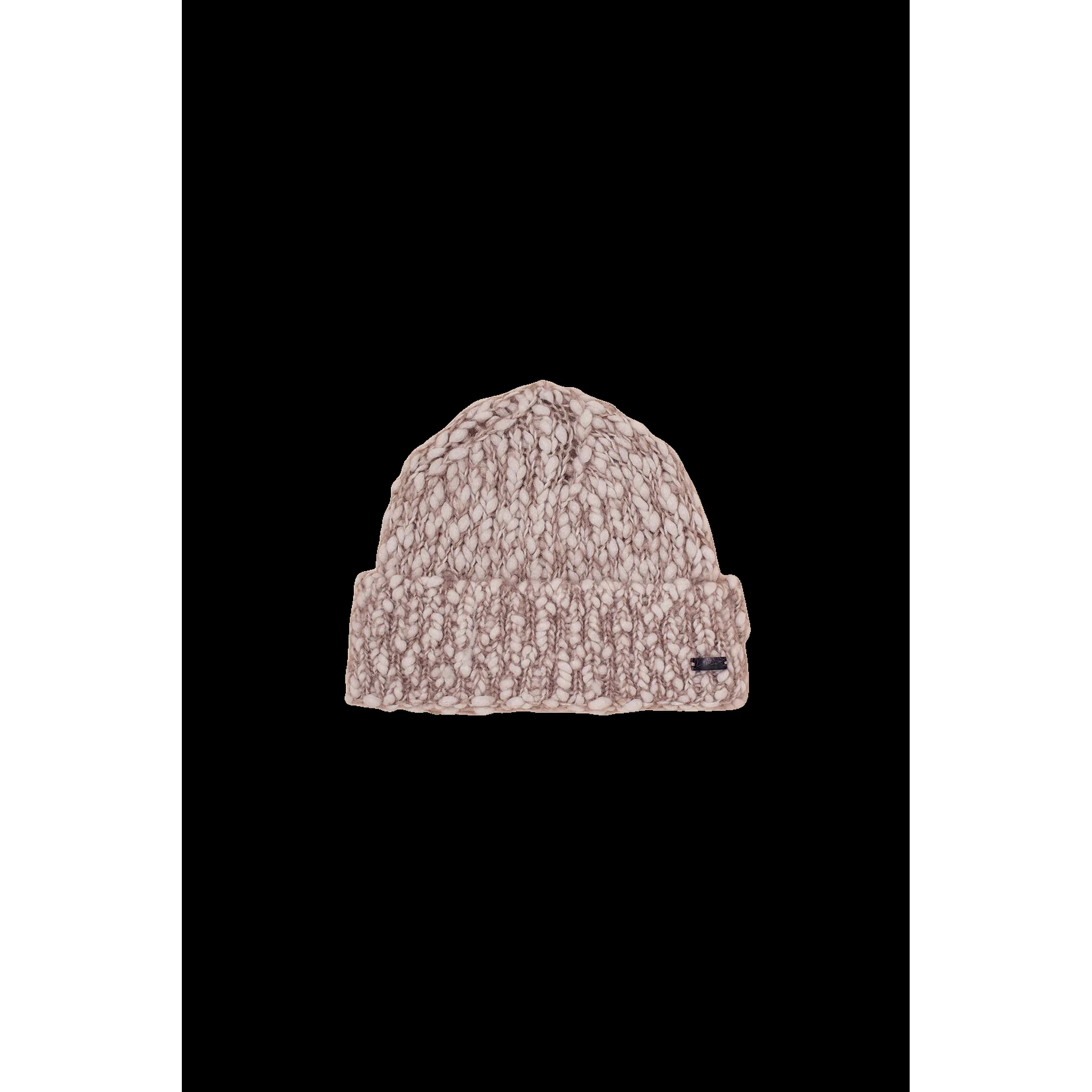 "Botticino Bubbly" beanie in wool and mohair-silk