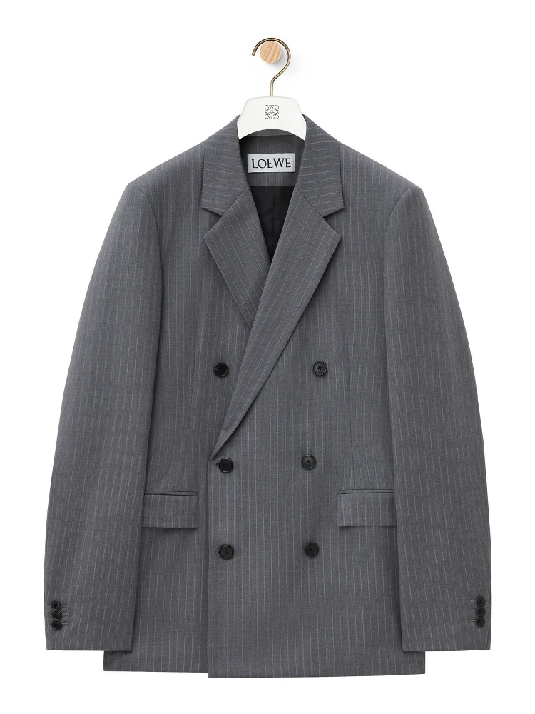 Double-breasted jacket in wool