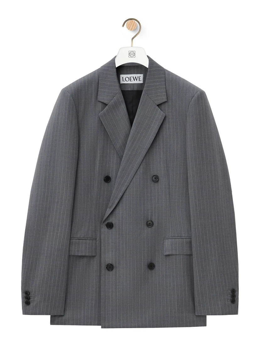 Double-breasted jacket in wool