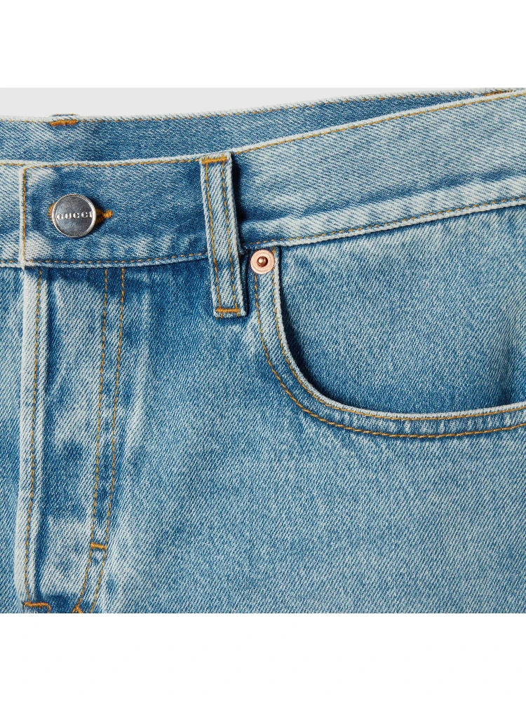 Stone-Washed denim shorts alternative