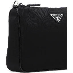 Re-Nylon and Saffiano crossbody bag