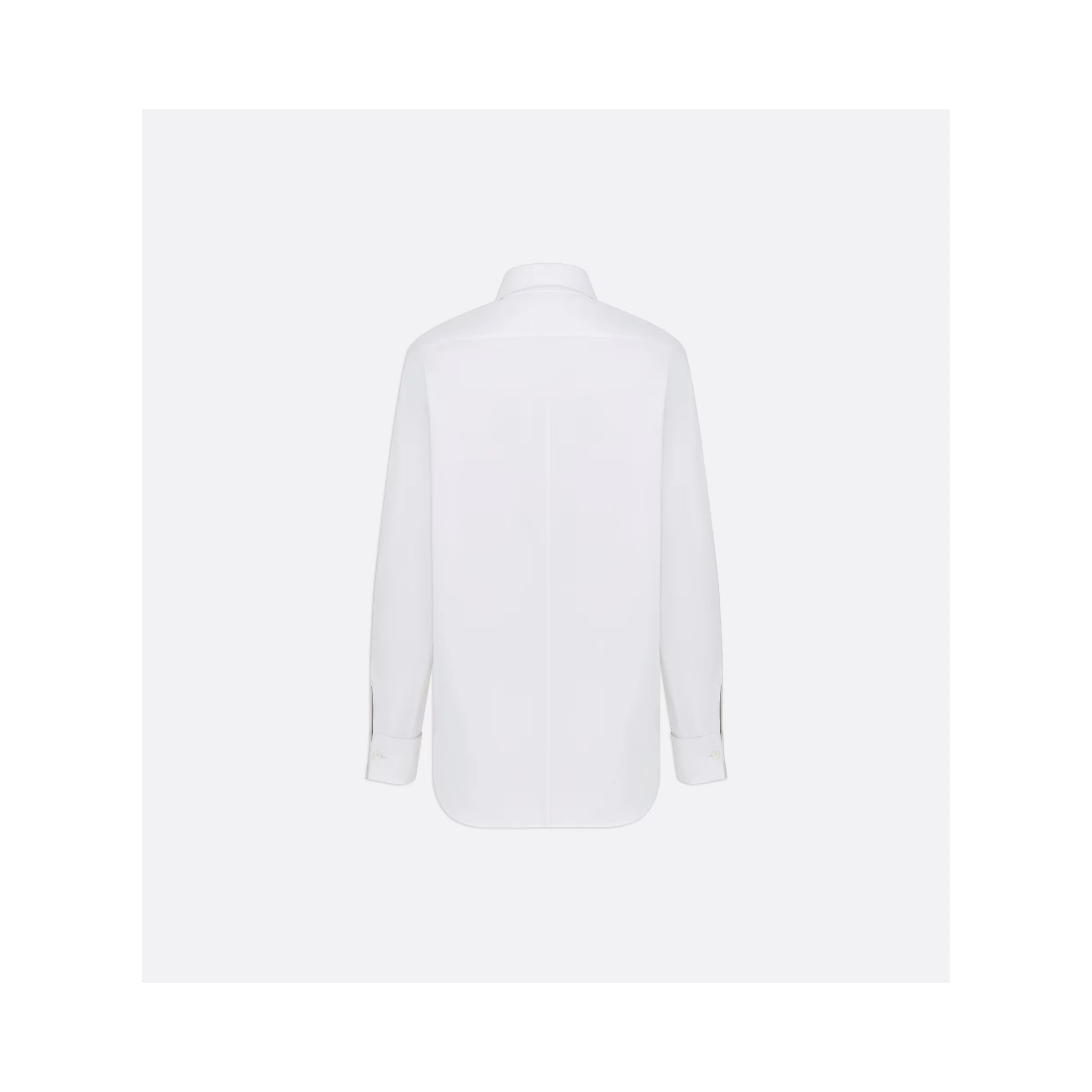 Button Long-sleeved Shirt In White