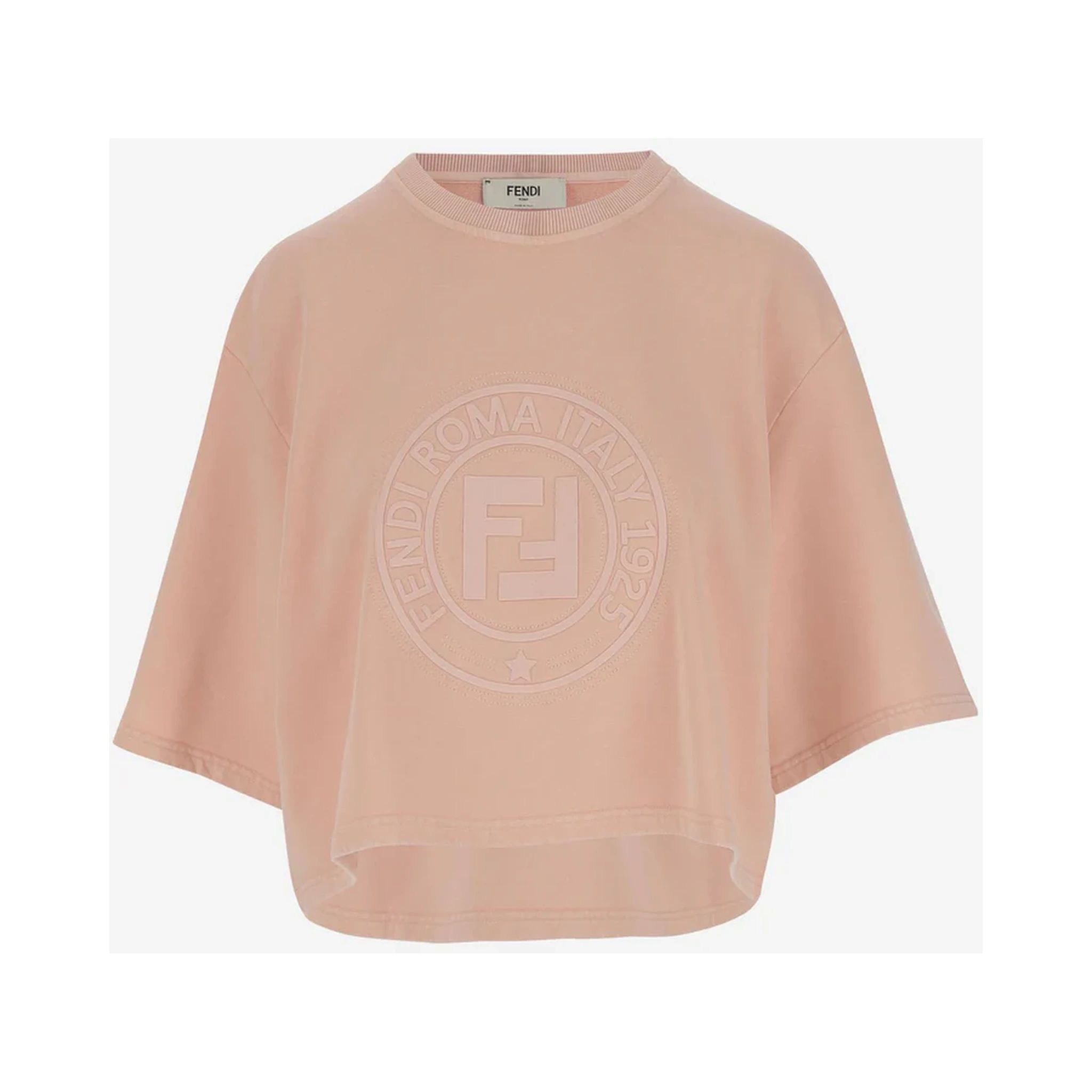 T-shirt with printed logo in cotton