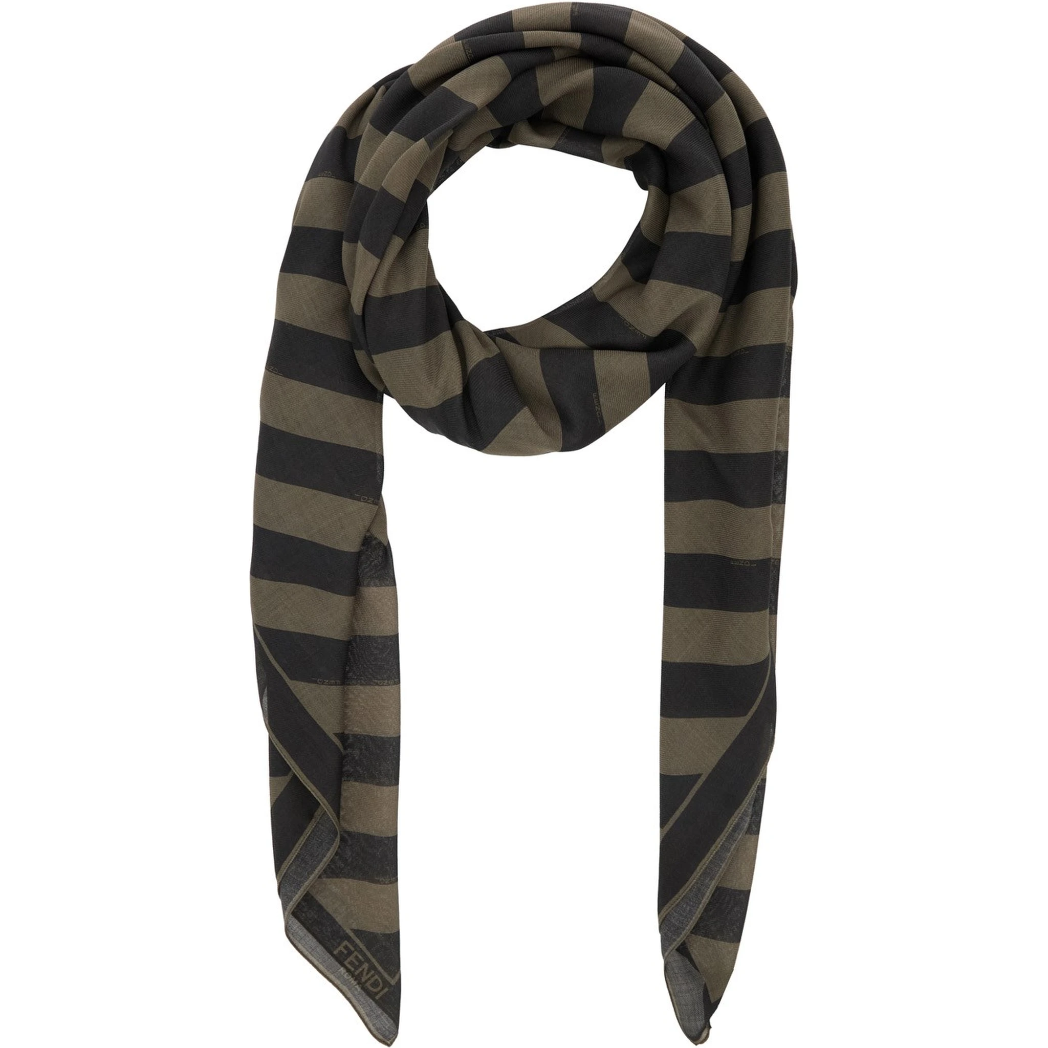 Silk and wool scarf
