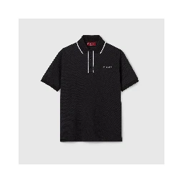 Polo in piquet cotton with logo