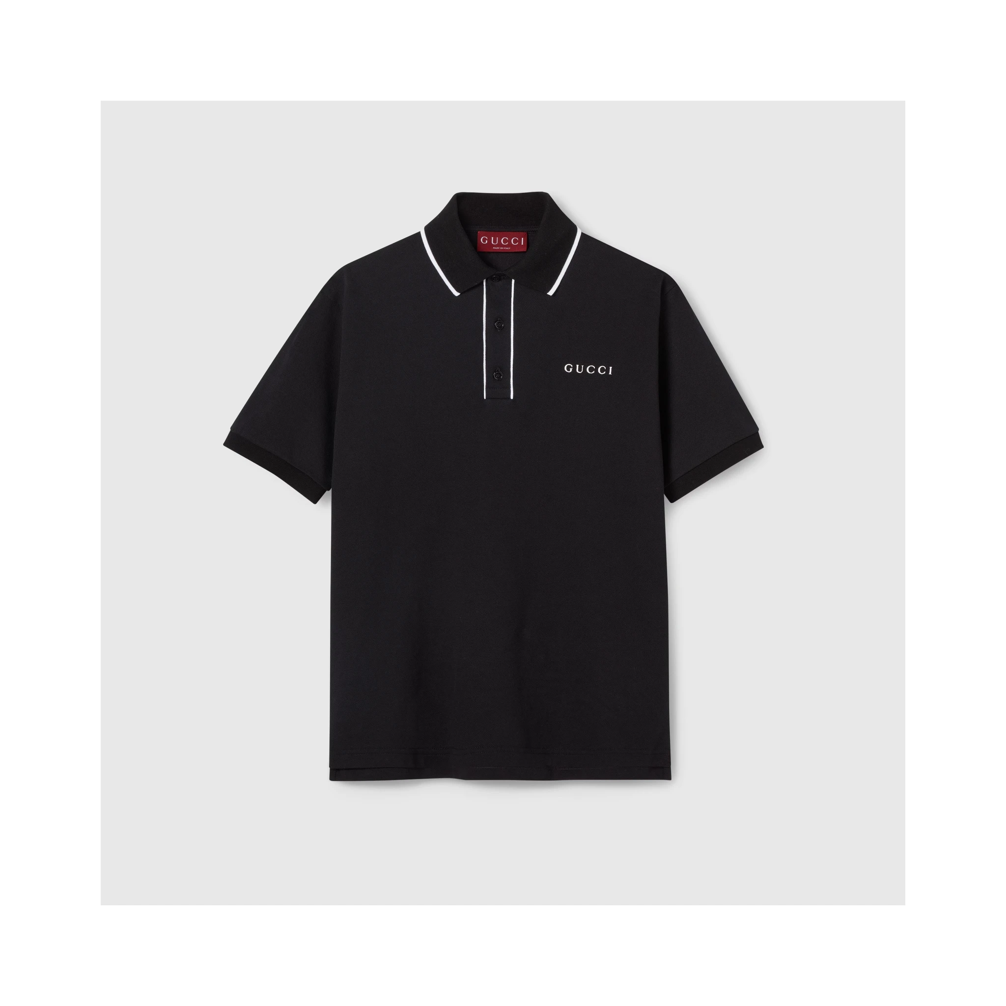 Polo in piquet cotton with logo