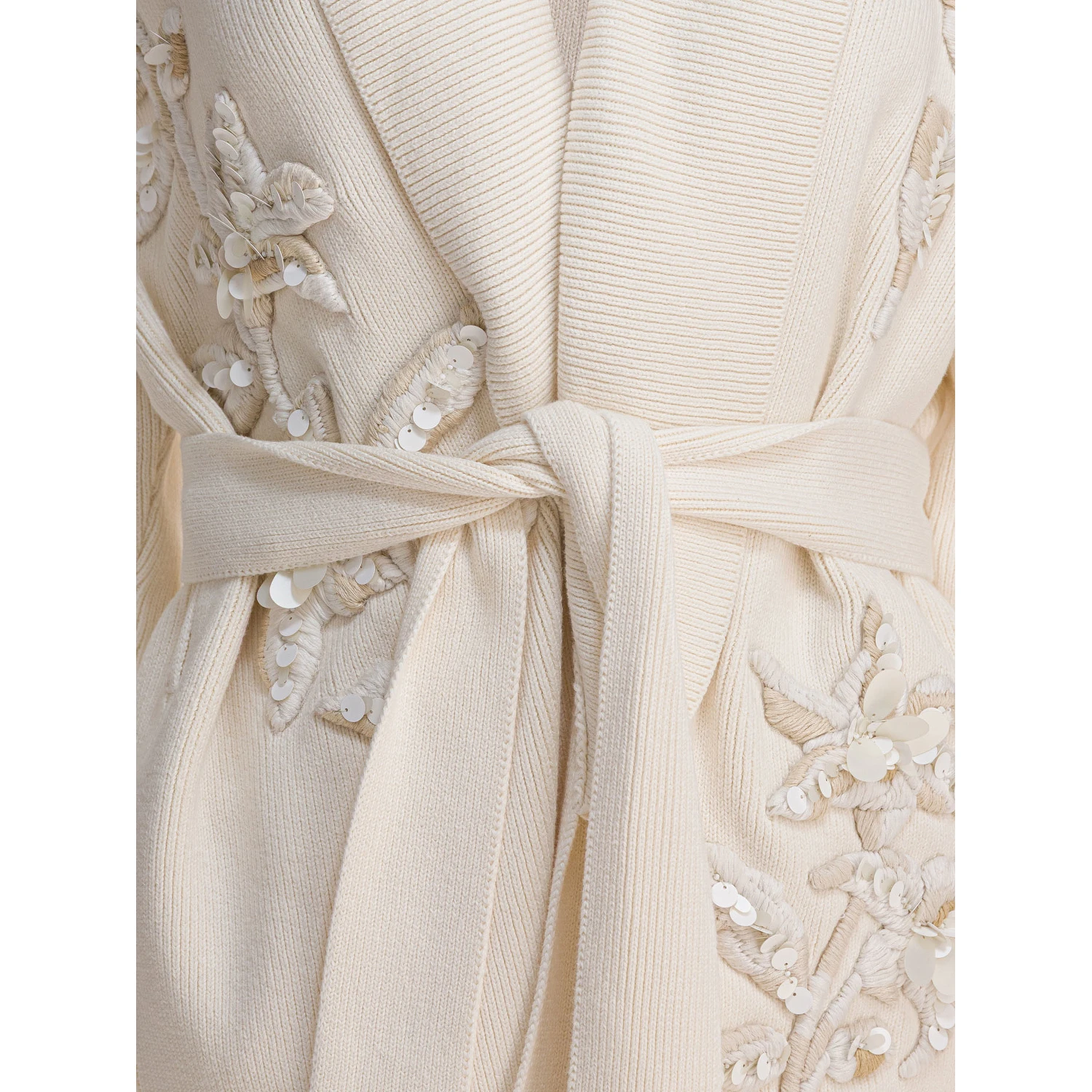 Cardigan with floral embroidery