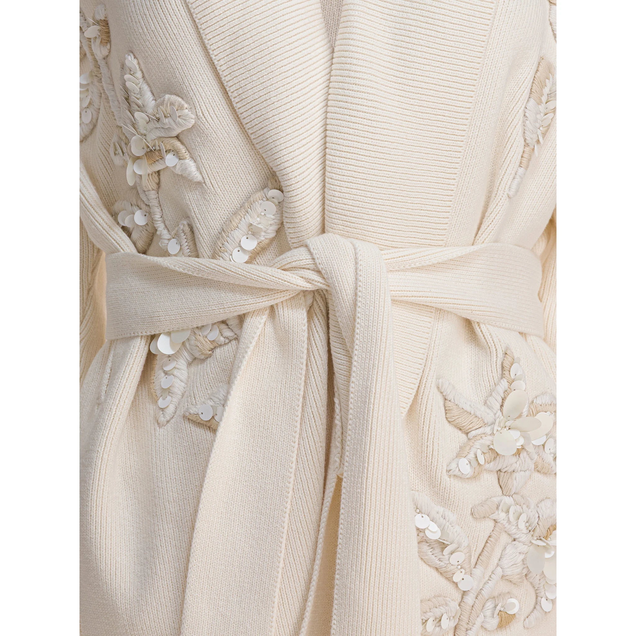 Cardigan with floral embroidery