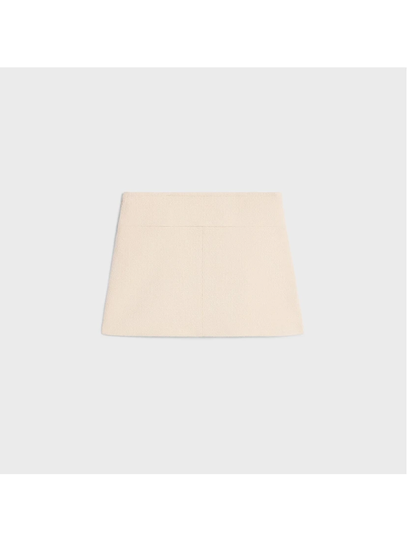 Cashmere tweed skirt