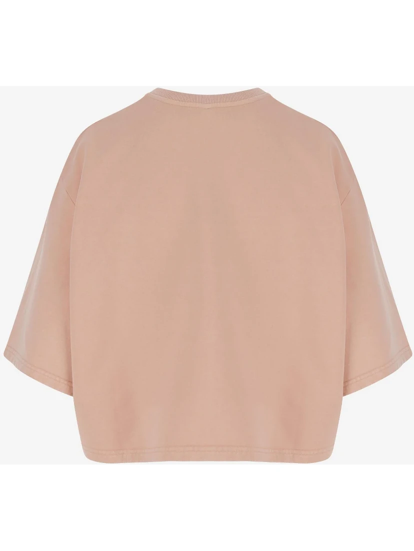 T-shirt with printed logo in cotton