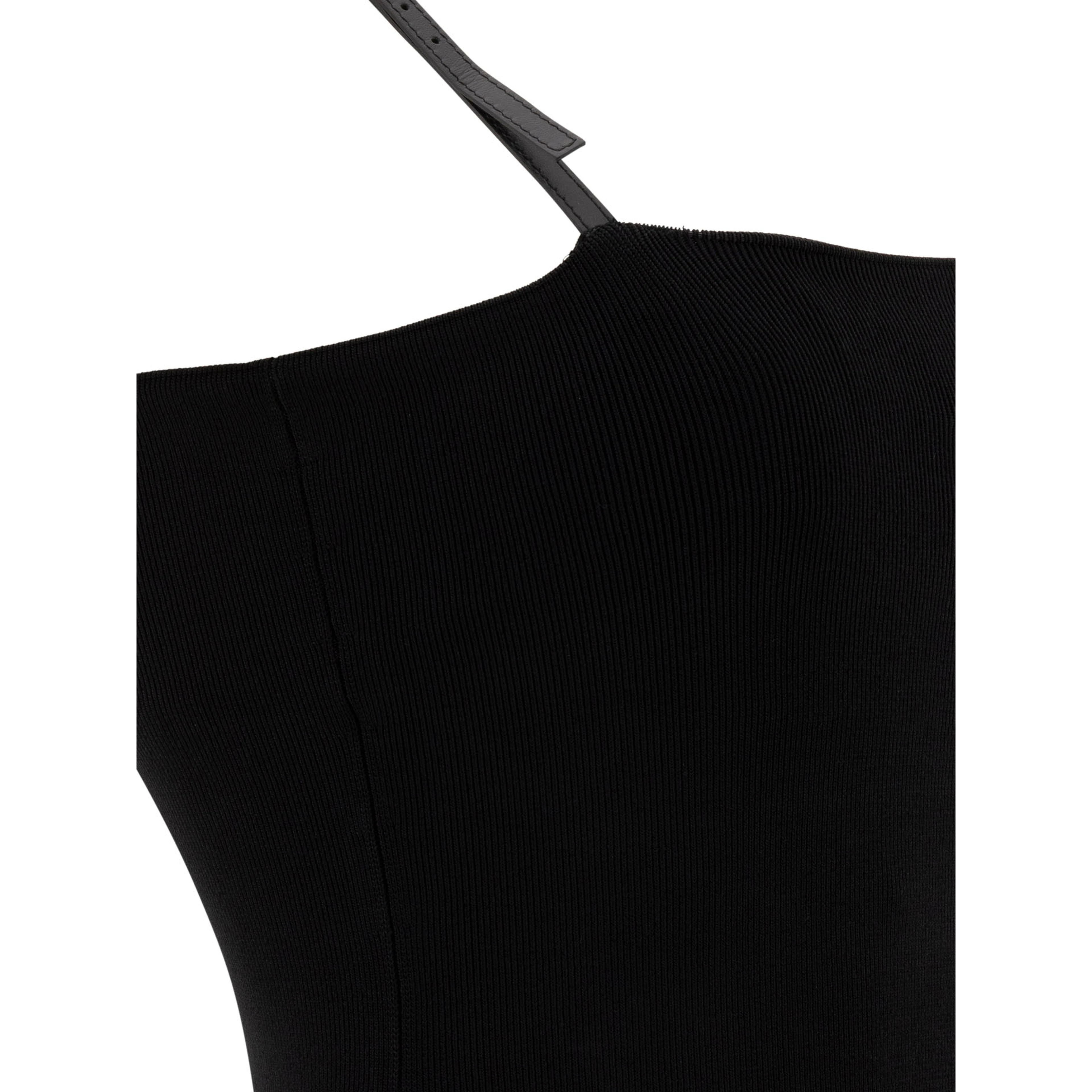 Strap logo dress