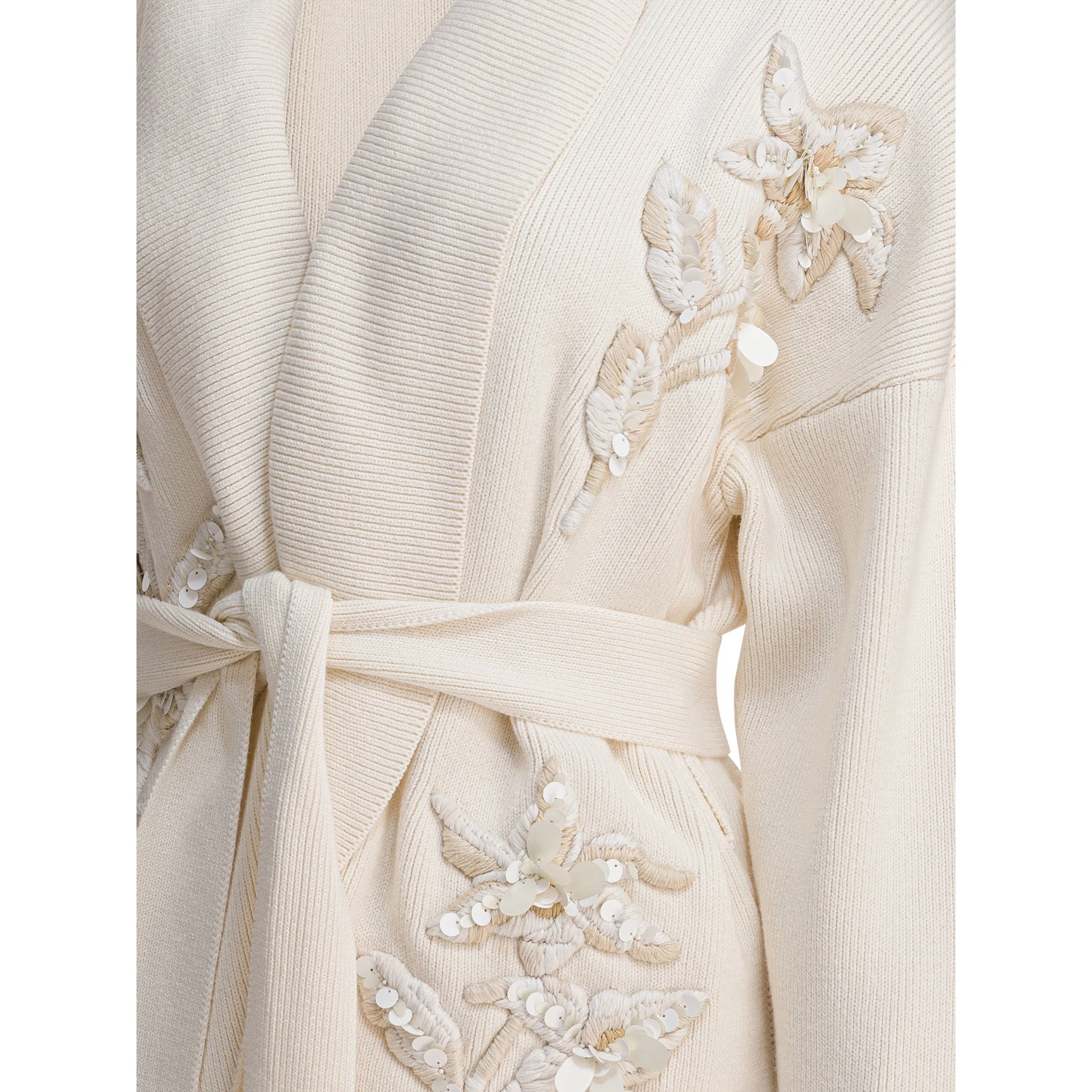 Cardigan with floral embroidery