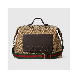 GG canvas medium duffle bag
