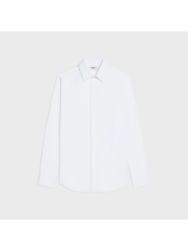 "Loose" shirt in cotton poplin