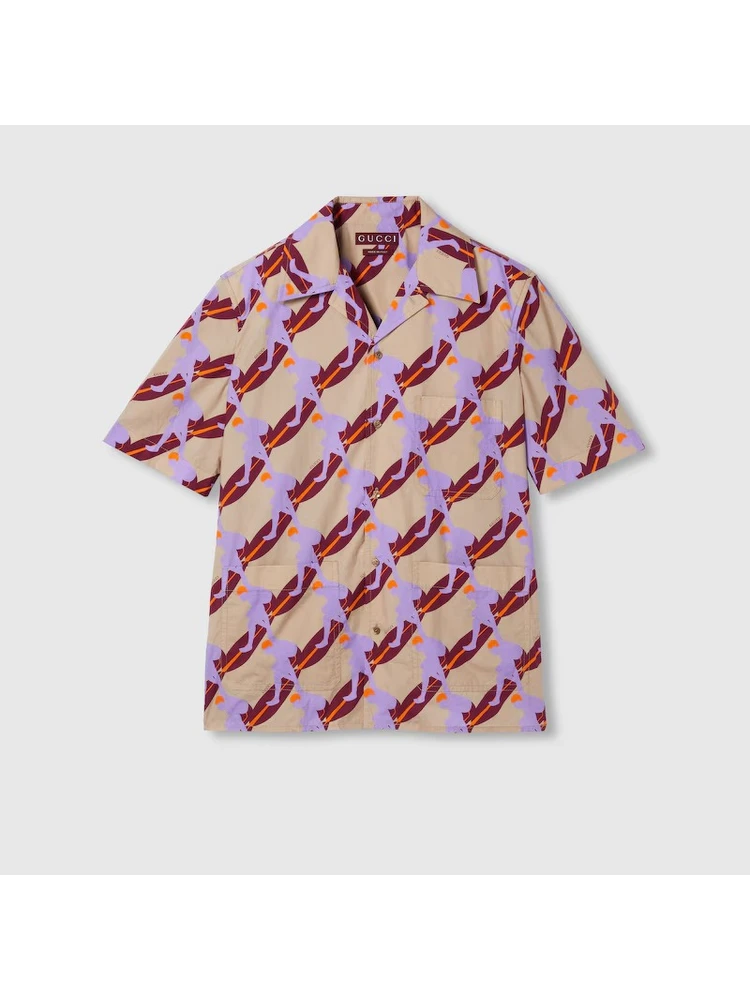 Shirt in popline cotton