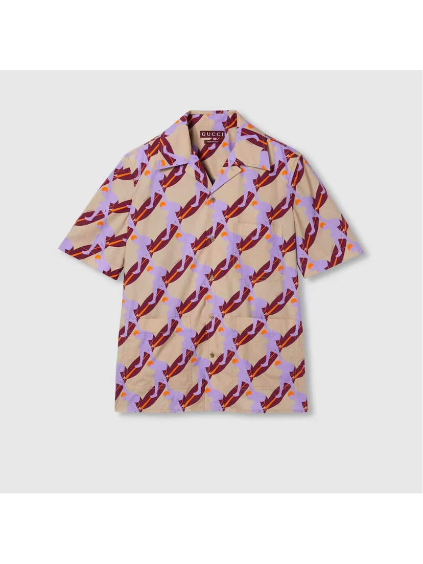 Shirt in popline cotton