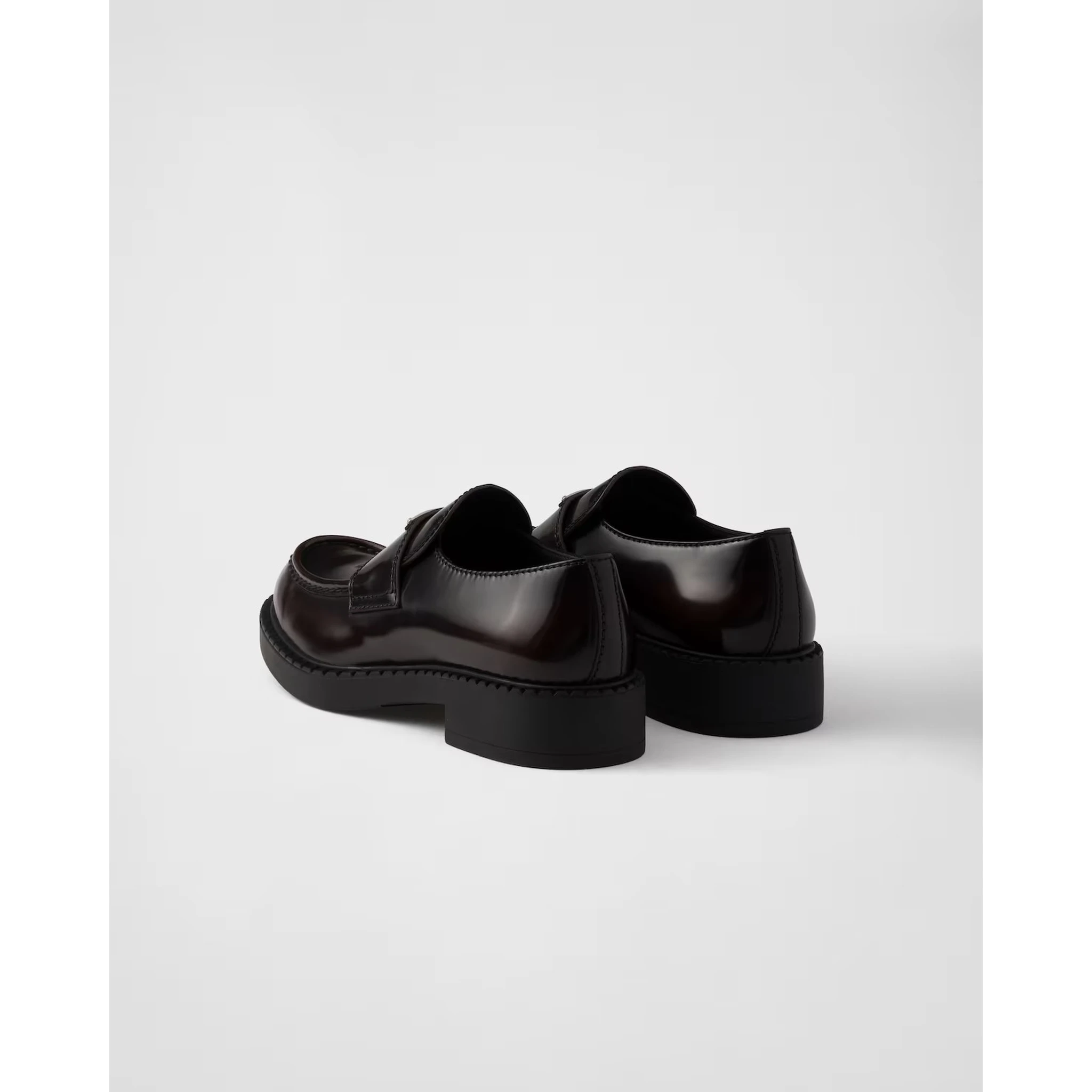 Brushed leather loafers