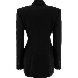 "Adamo" wool stretch double-breasted blazer