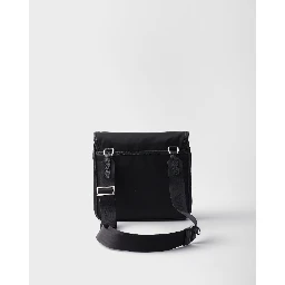 Re-Nylon and Saffiano leather crossbody bag