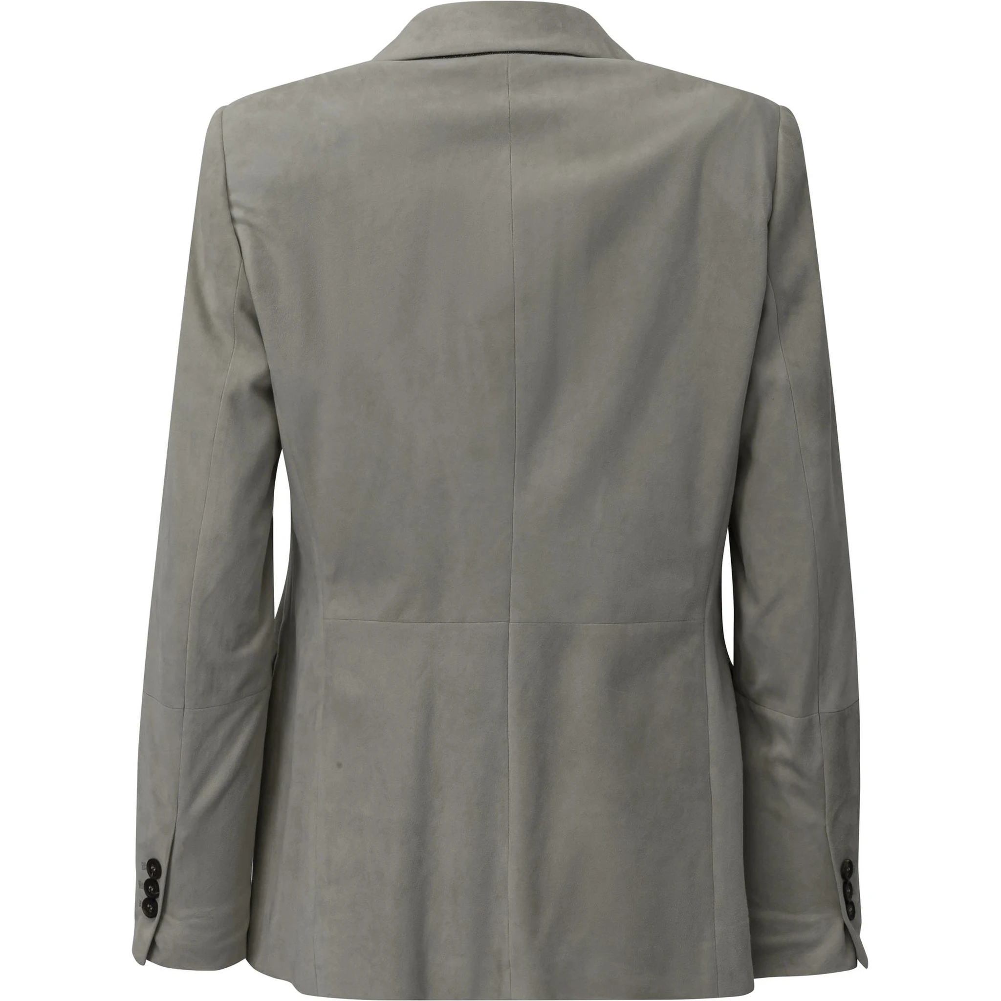Suede leather blazer jacket