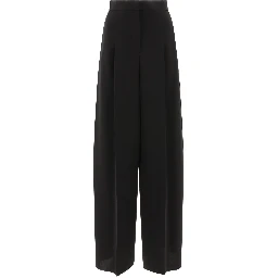 Wide leg pleated pants
