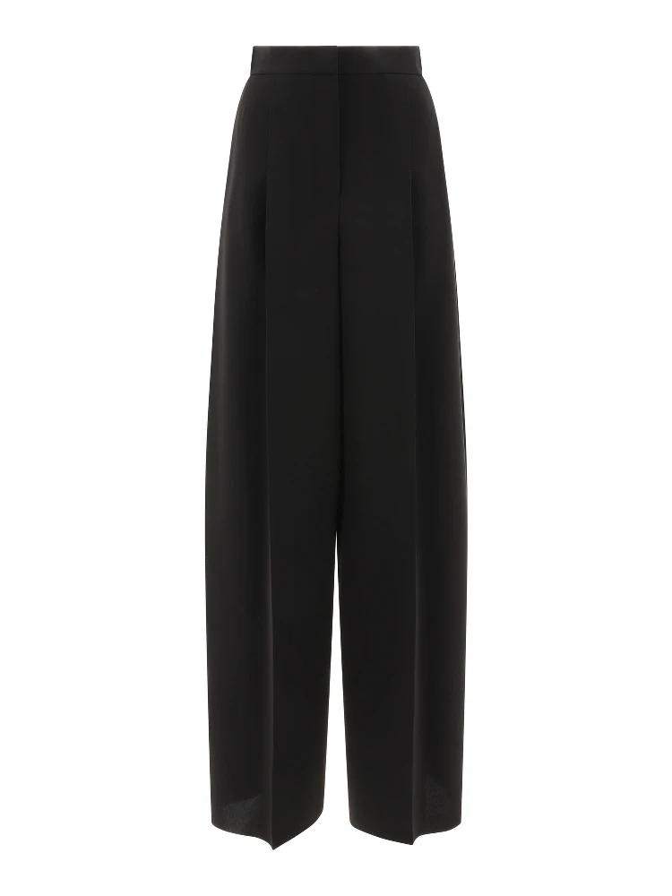 Wide leg pleated pants