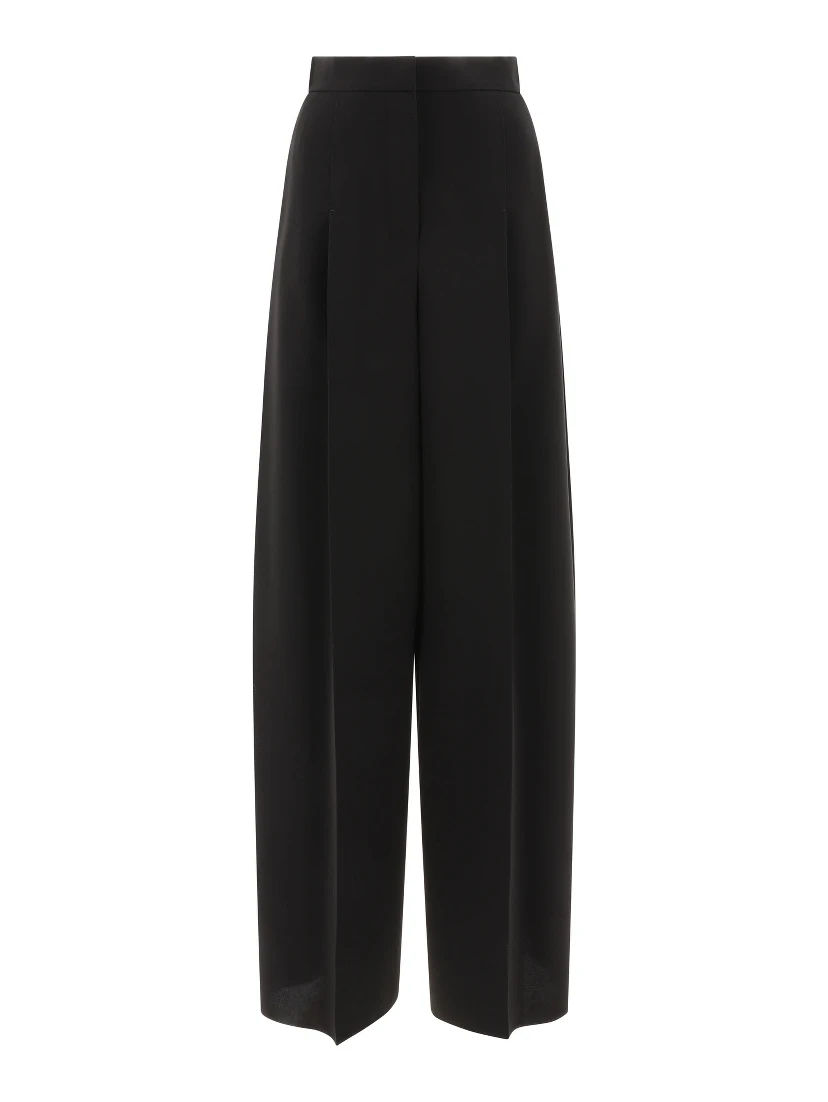 Wide leg pleated pants