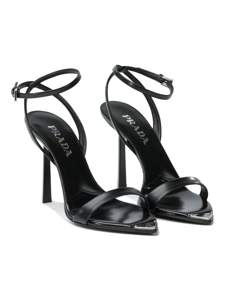 Brushed leather sandals alternative