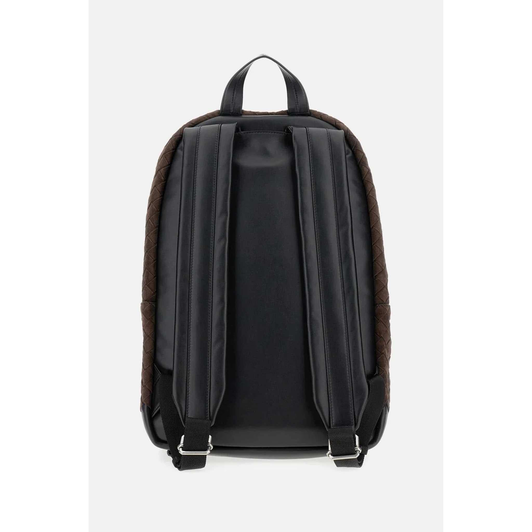 Leather backpack Intrecciato