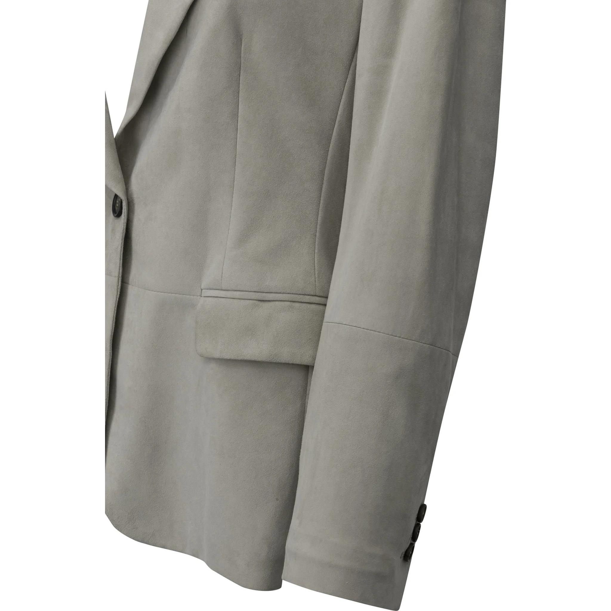 Suede leather blazer jacket