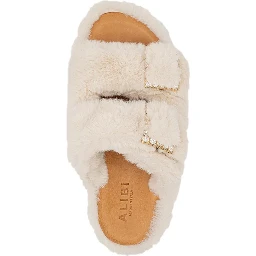 "Greta" eco fur slippers