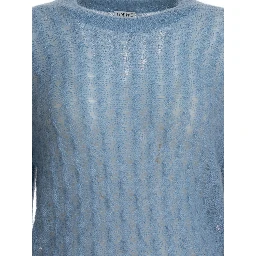 Sweater with perforated detail