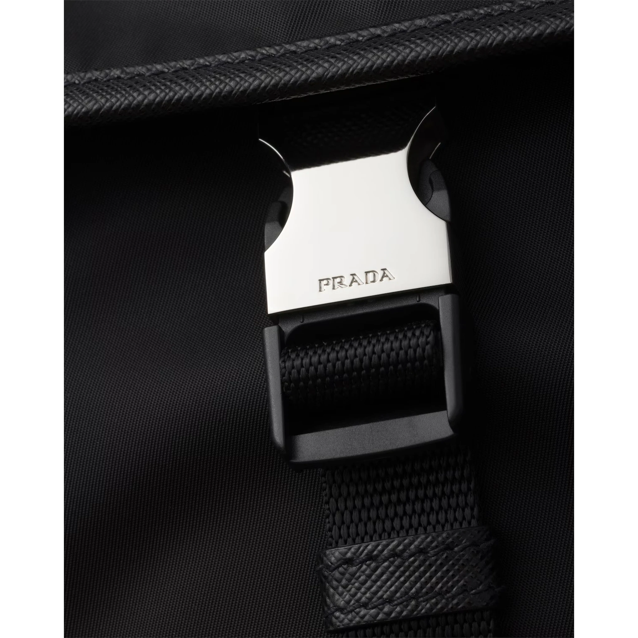 Re-Nylon and Saffiano leather crossbody bag