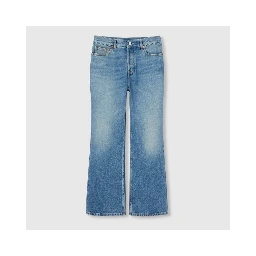 بنطلون جينز واسع من الأسفل