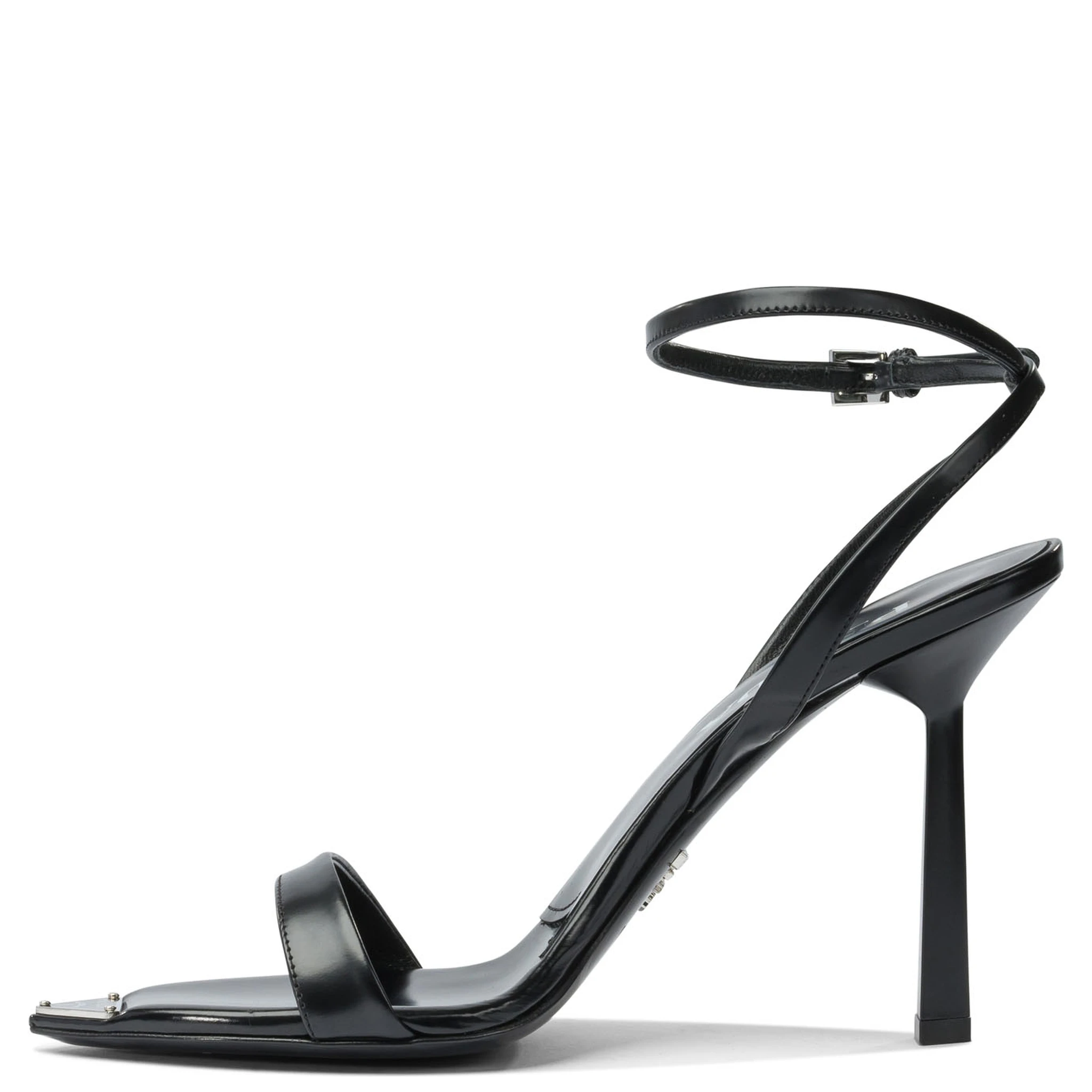 Brushed leather sandals