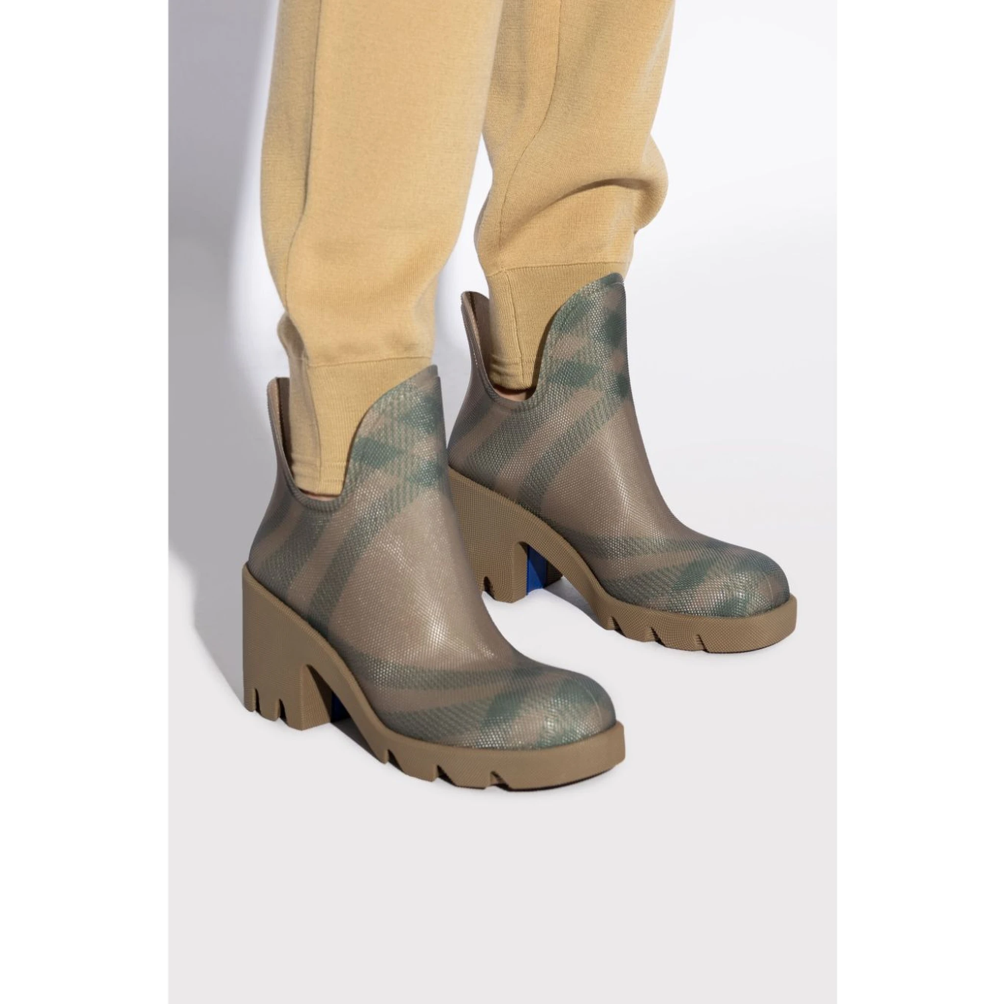 Marsh checked rubber boots