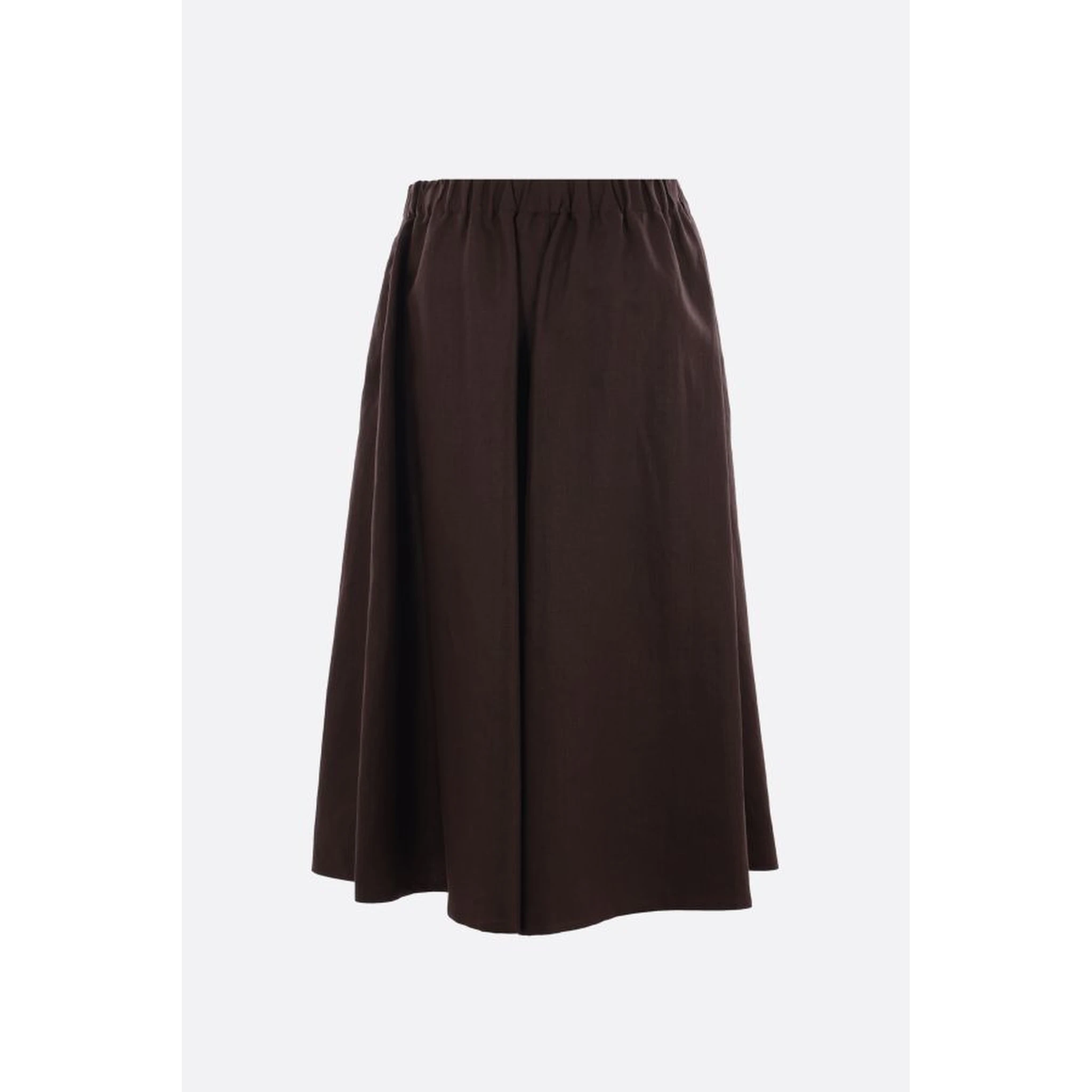 Linen midi skirt