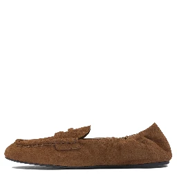 Suede leather loafers