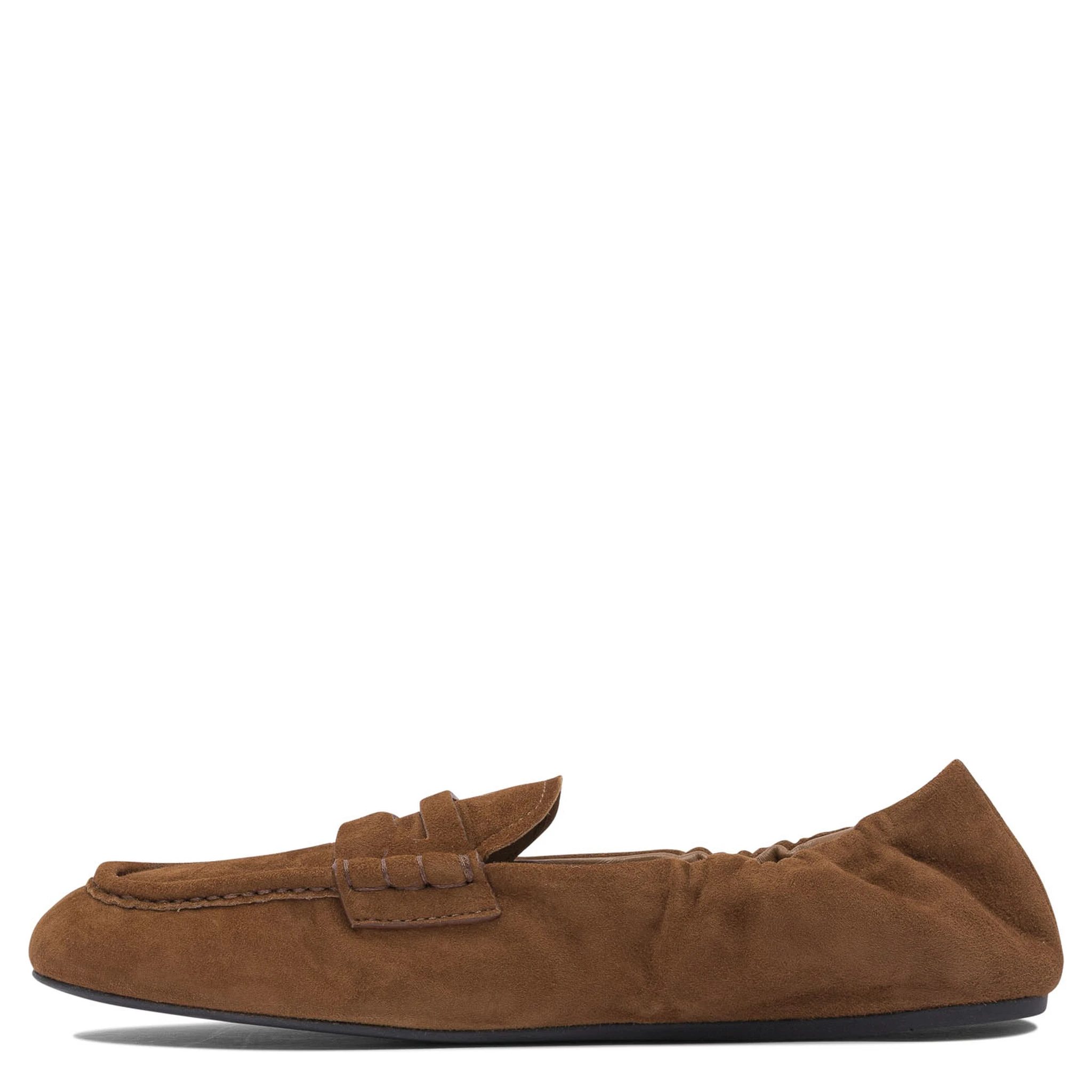 Suede leather loafers