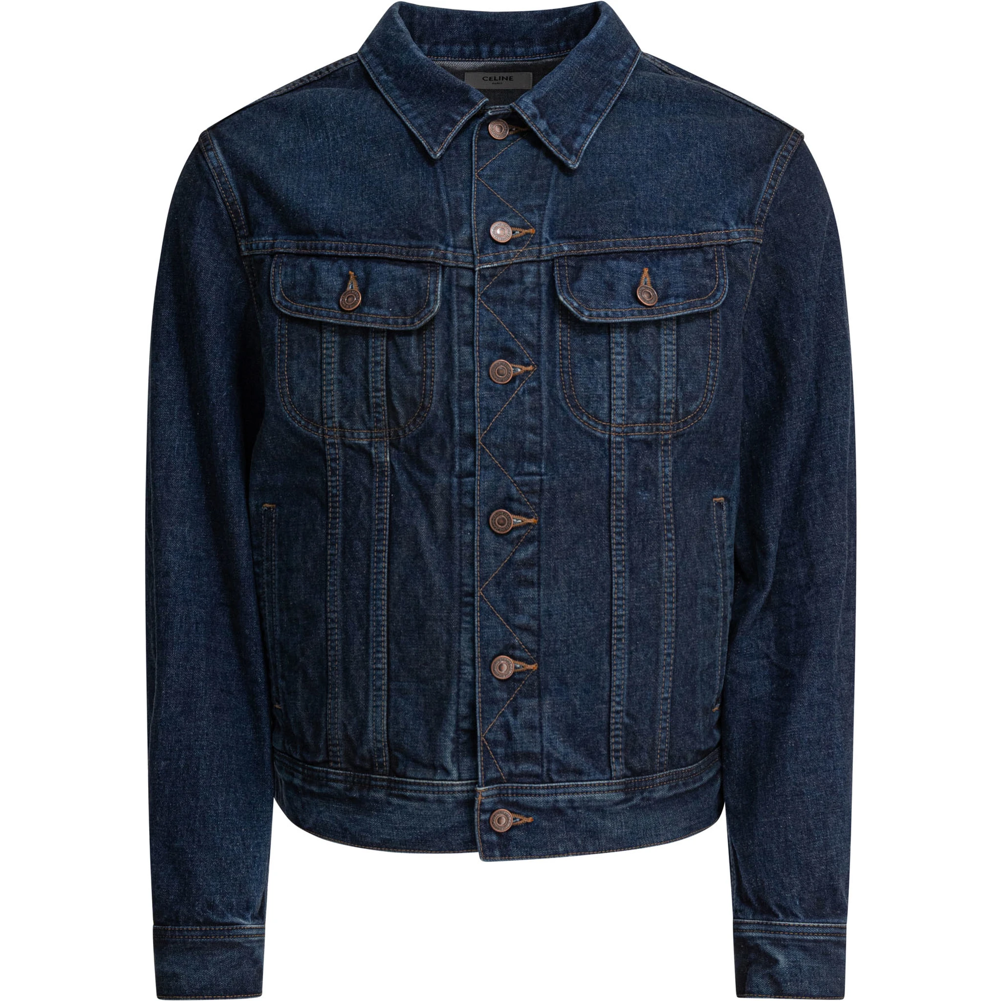 Denim jacket with logo