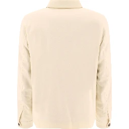 "Resort" overshirt in cashmere and silk