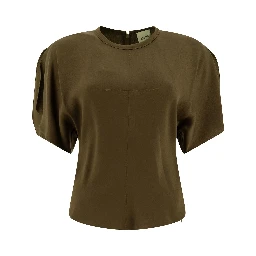 Top with puff sleeves
