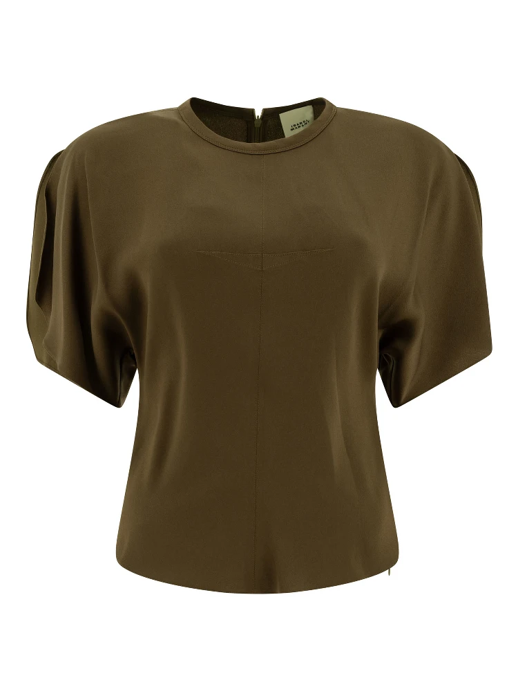 Top with puff sleeves