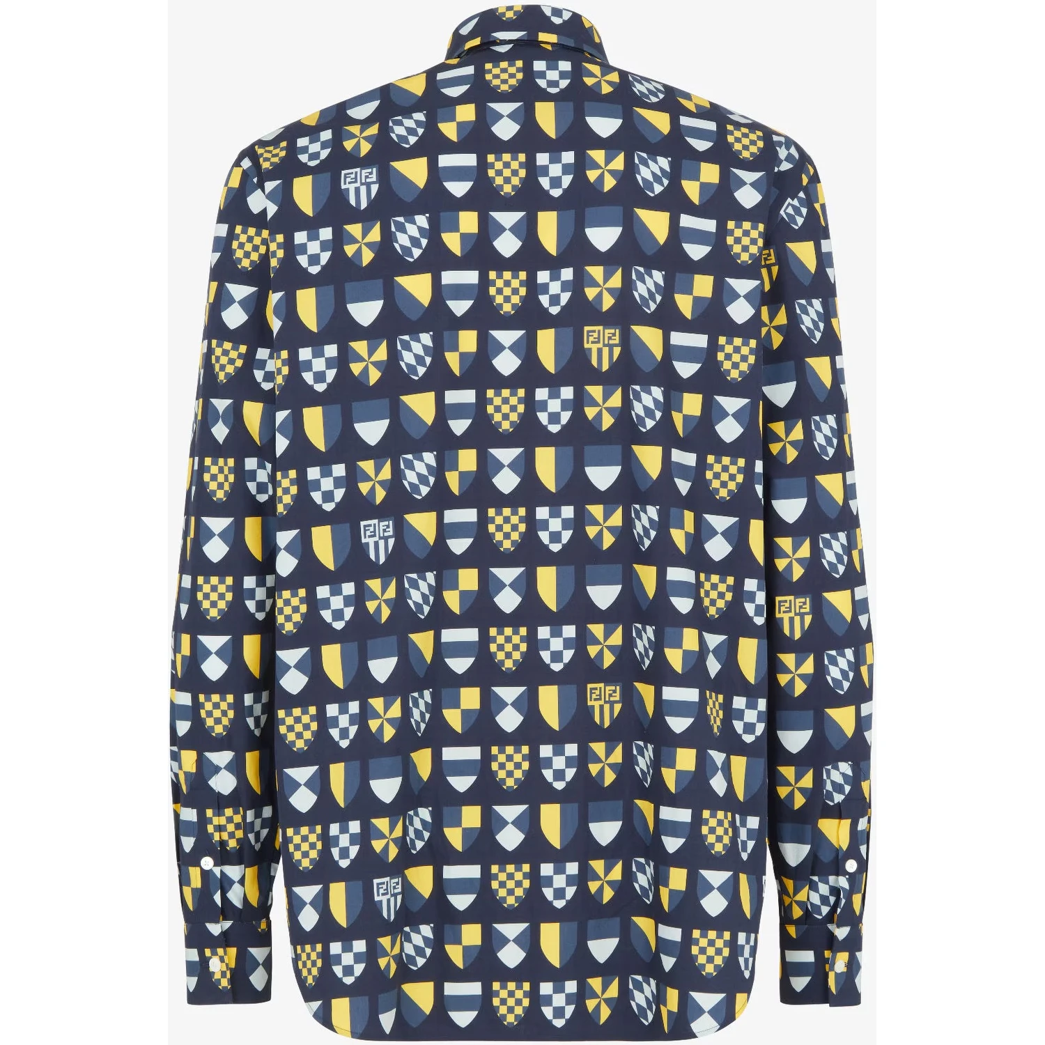 Crest-print shirt