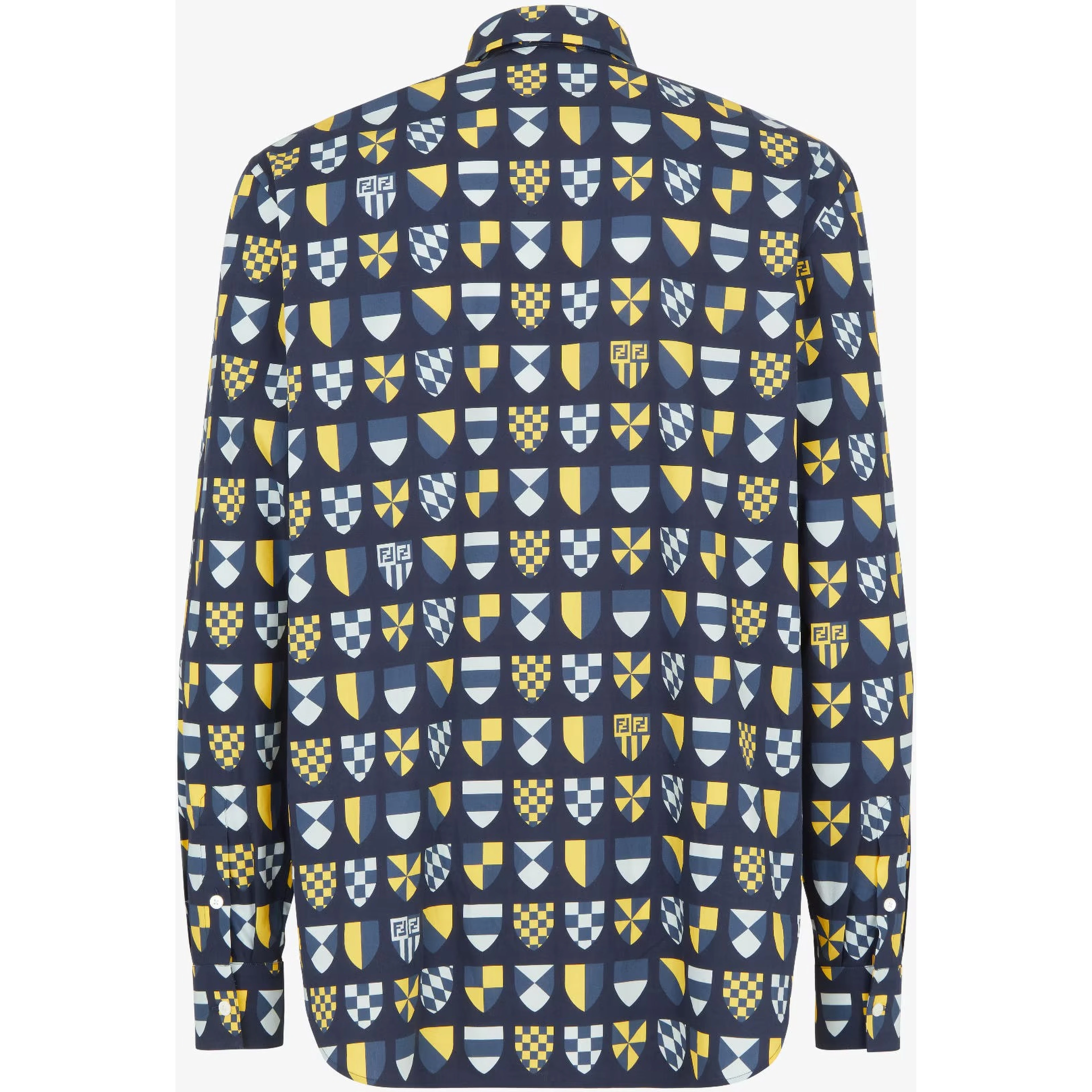 Crest-print shirt