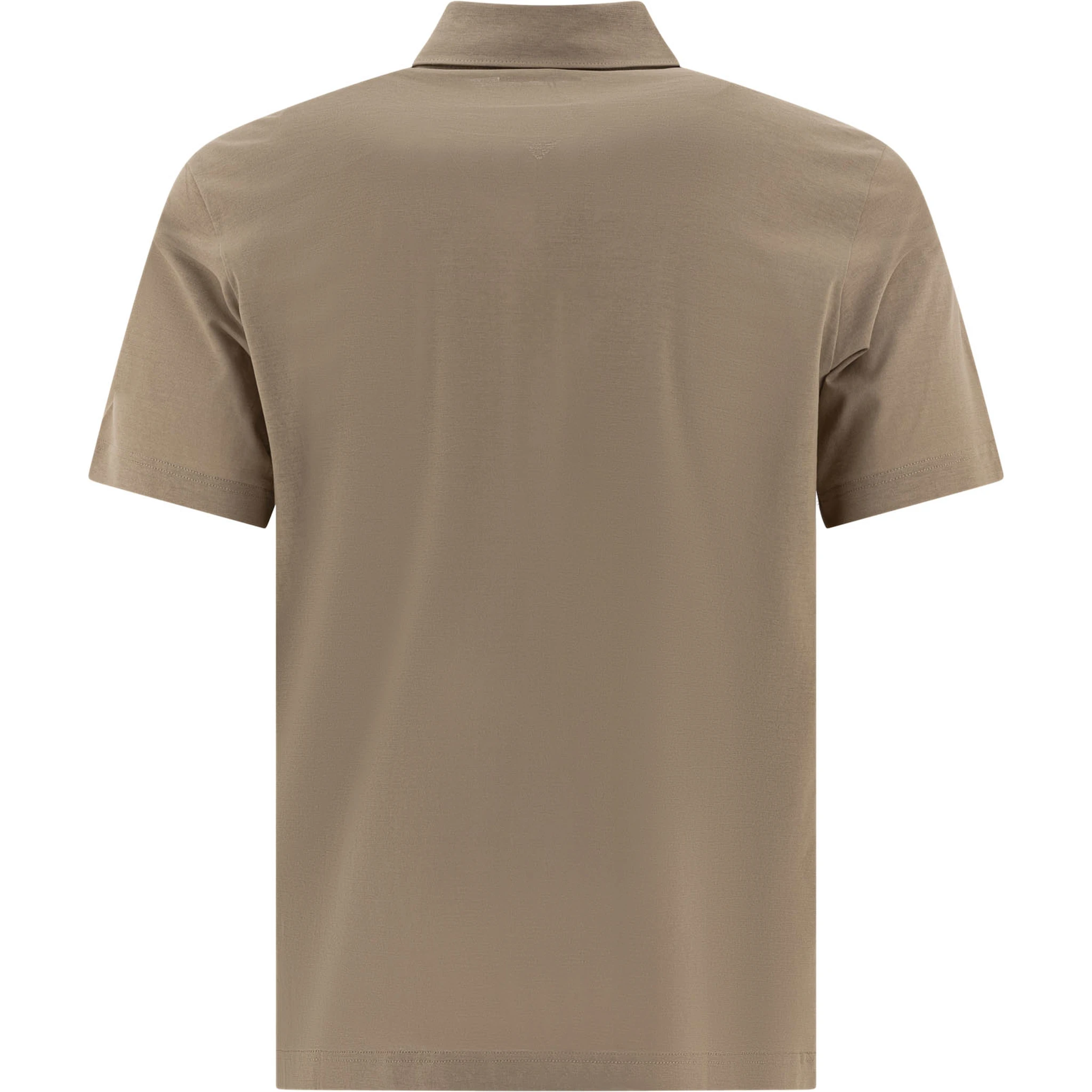 Crêpe jersey polo shirt