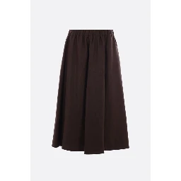 Linen midi skirt