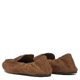 Suede leather loafers