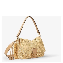 Zucca Mamma fringed canvas shoulder bag